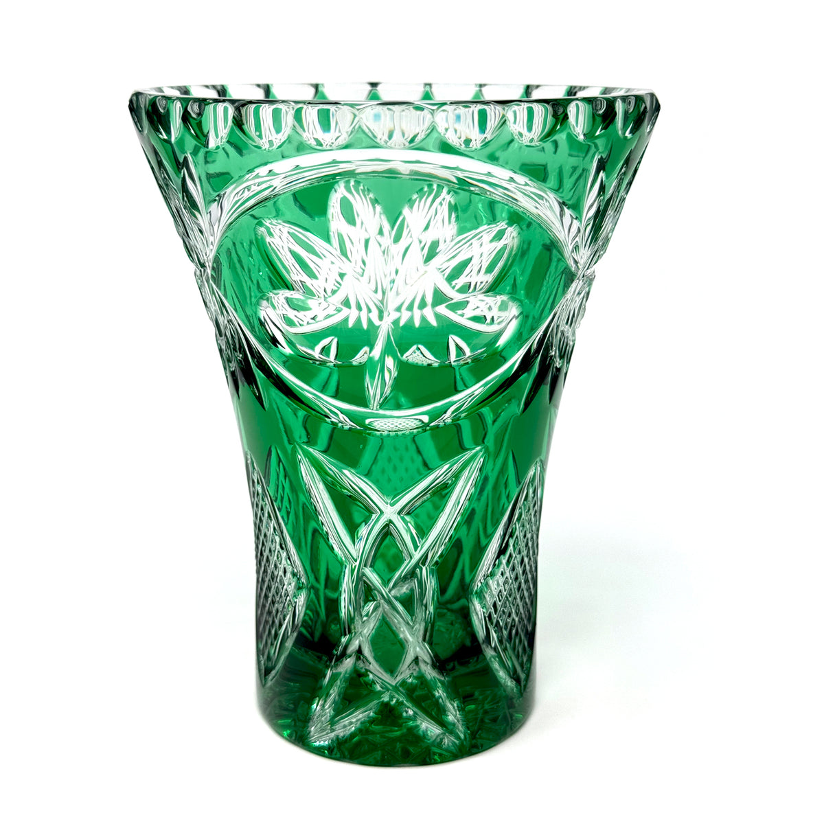 Crystal Shamrock Vase | Handcrafted By Connemara Celtic Crystal ...