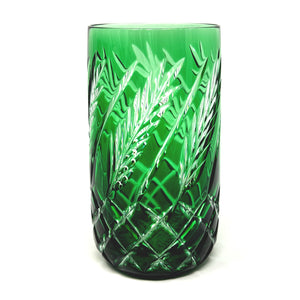 NEW! Green Wheat Stemless Champagne Glass - Pair